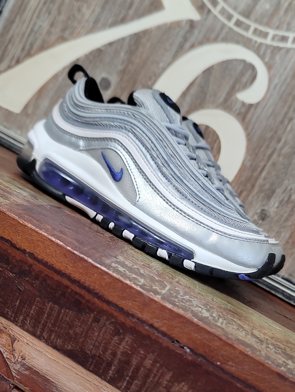Nike Air Max 97 'Silver Violet' Wmns 5 Good Condition, Fast Shipping